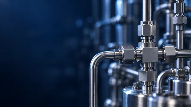Conexões de instrumentação em aço inoxidável